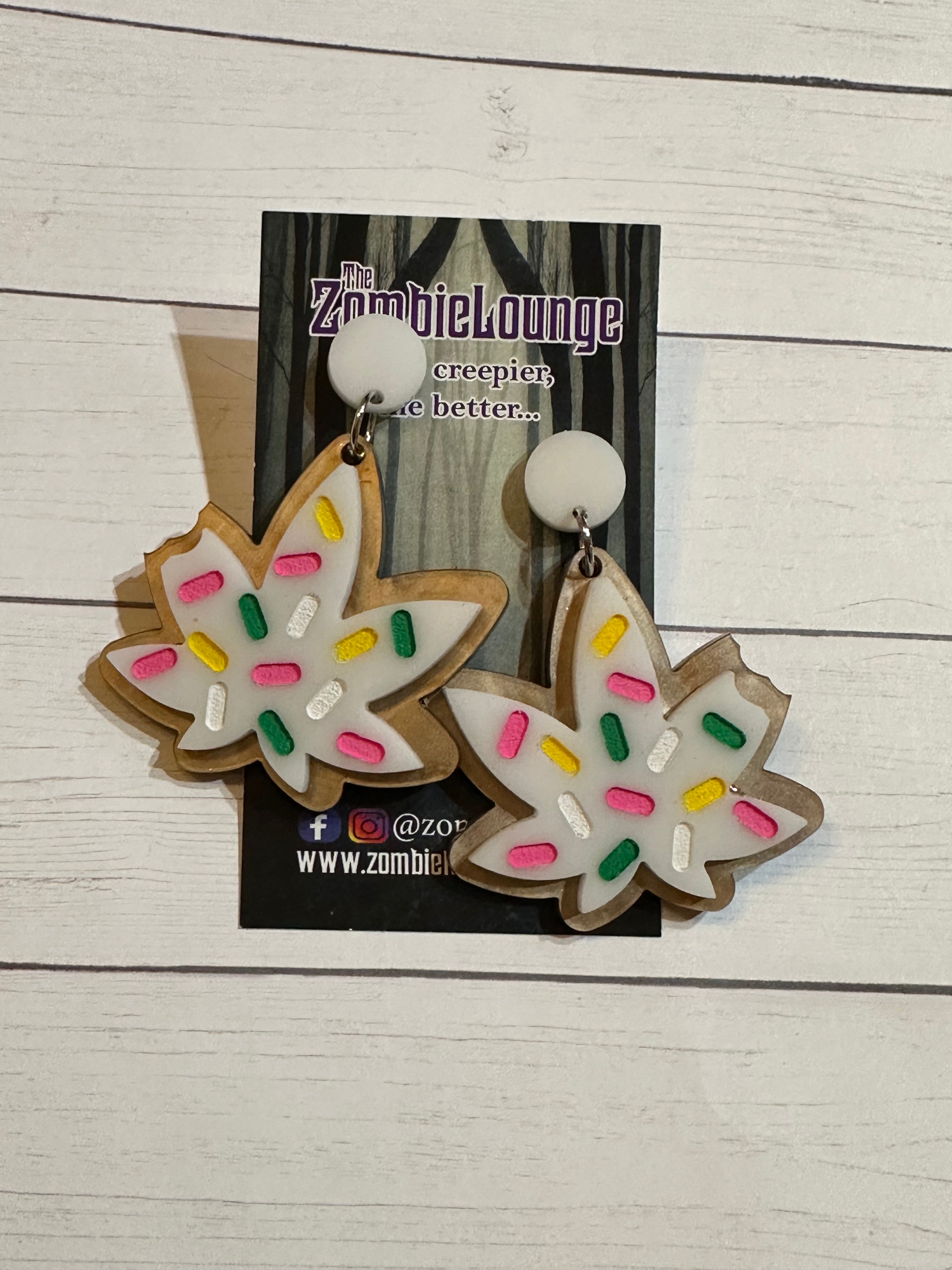 Magic Leaf Cookie Earrings - Unique Handmade Jewelry for Women | Perfect for Boho Fashion, Festivals & Everyday Wear