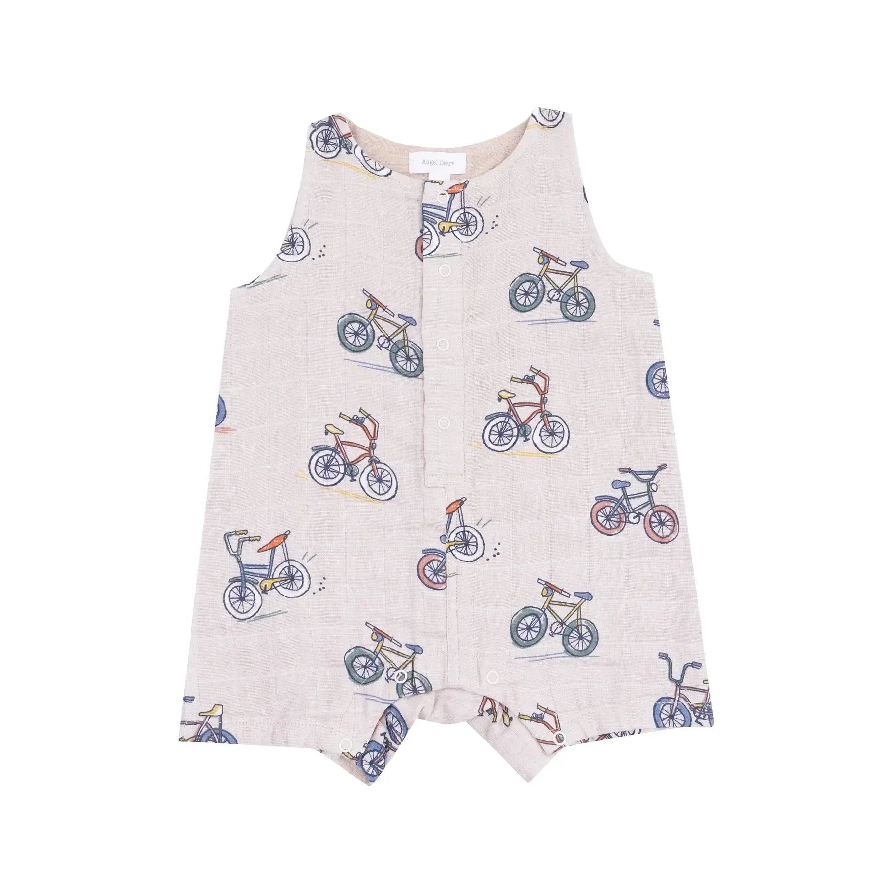 Angel Dear Organic Sleeveless Shortie Romper for Baby Girls & Boys - Soft Cotton Summer Outfit for Playtime & Outdoor Adventures