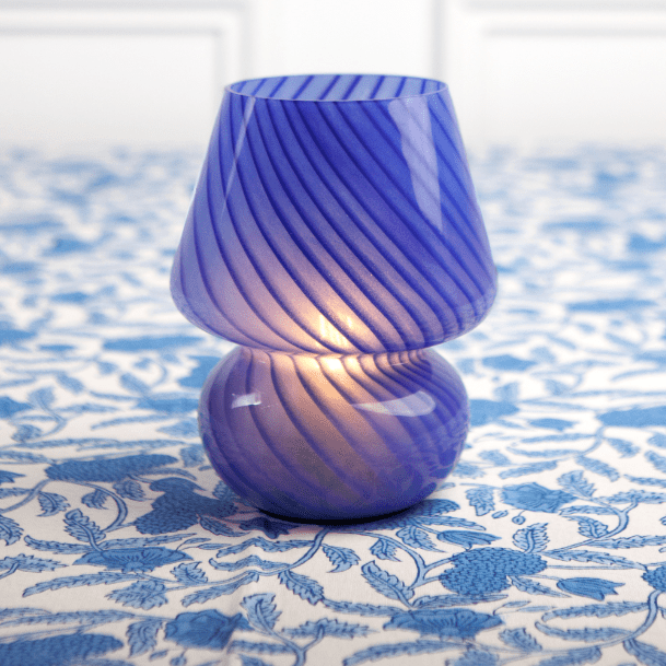 Cobalt Blue LED Night Light - Modern & Joyful Mood Lighting for Bedroom, Nursery, or Living Room | Energy-Efficient & Soothing Ambiance