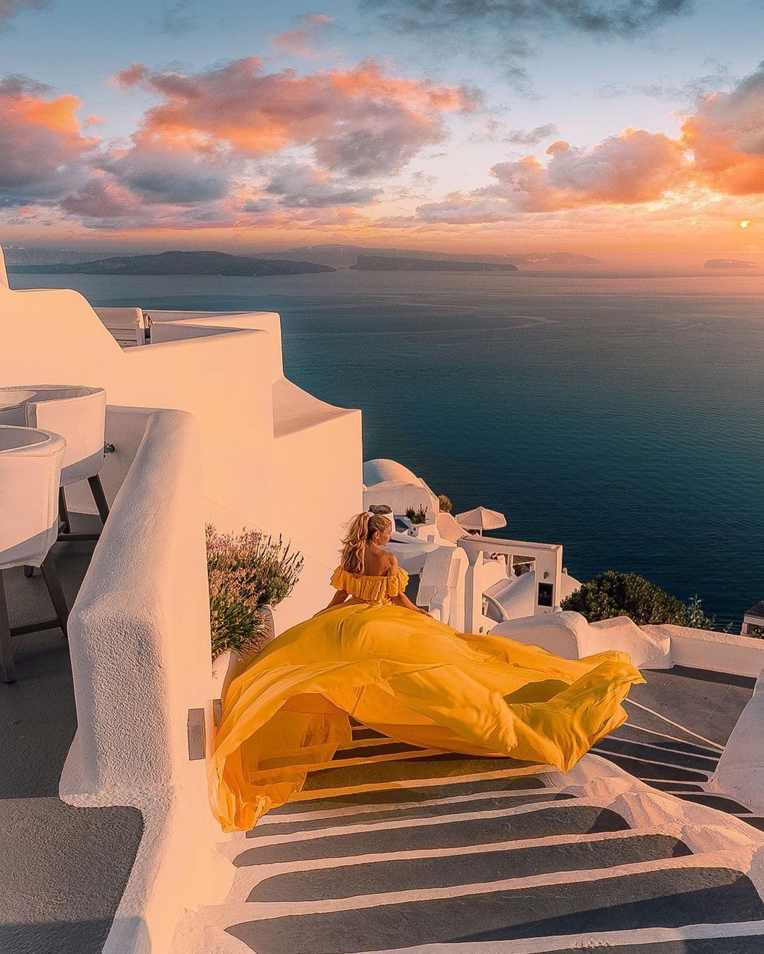 Elegant Off Shoulder Long Flying Dress with Train - Flowy Satin Photoshoot Dress for Women | Perfect for Beach, Wedding, Santorini Vacations & Boho Photoshoots