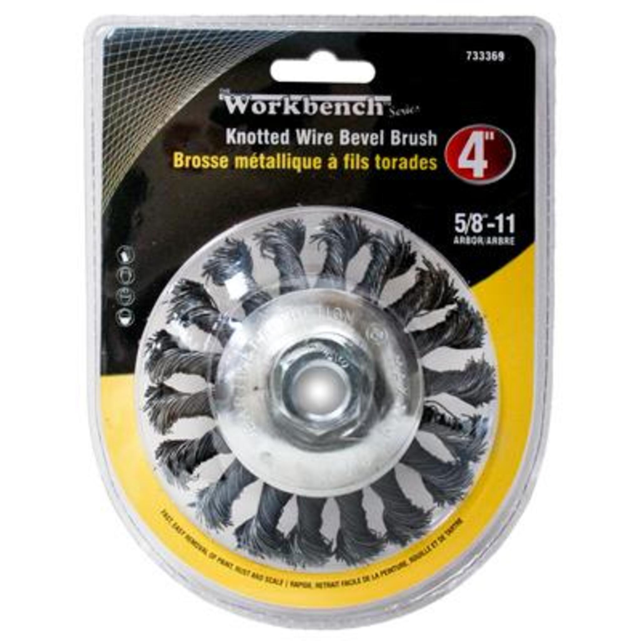 Angle Grinder Knotted Wire Wheel Brush - Heavy Duty Rust & Paint Removal Tool for Metal, Wood & Concrete - Perfect for Welding, Auto Repair & DIY Projects