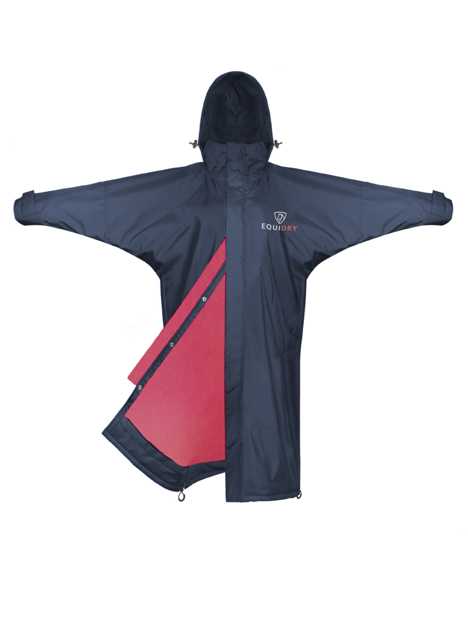Evolution Kids' Lightweight Jacket with Mesh Lining & Stowable Hood - Navy/Raspberry - Perfect for Outdoor Play, School, and Family Adventures