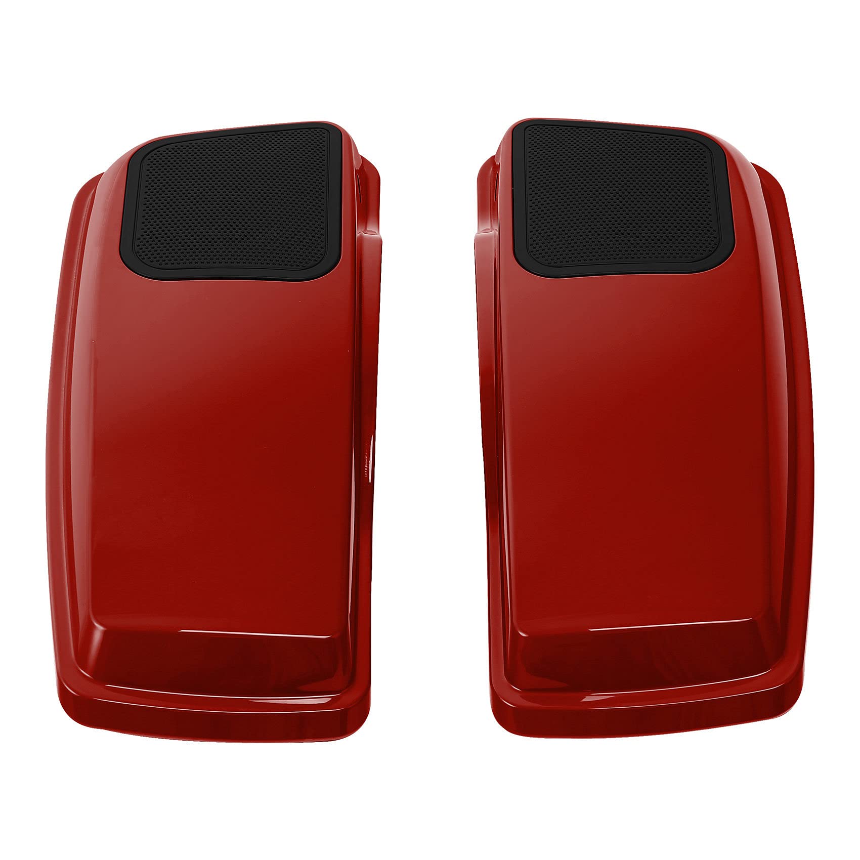 HR3 Color-Matched Wicked Red 6x9 Saddlebag Speaker Lids with Grills for Harley Touring Models (2014+) - Road Glide, Street Glide, Ultra Limited & Electra Glide - Perfect for Upgrading Audio System on Long Rides & Road Trips