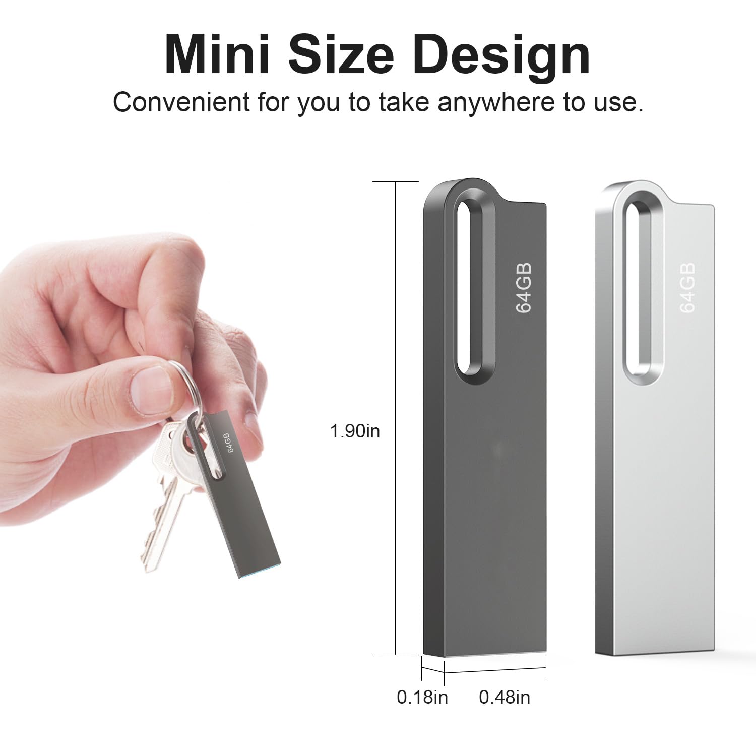 JOIOT 64GB USB 3.0 Flash Drive 2-Pack - High-Speed Data Storage for Work & School