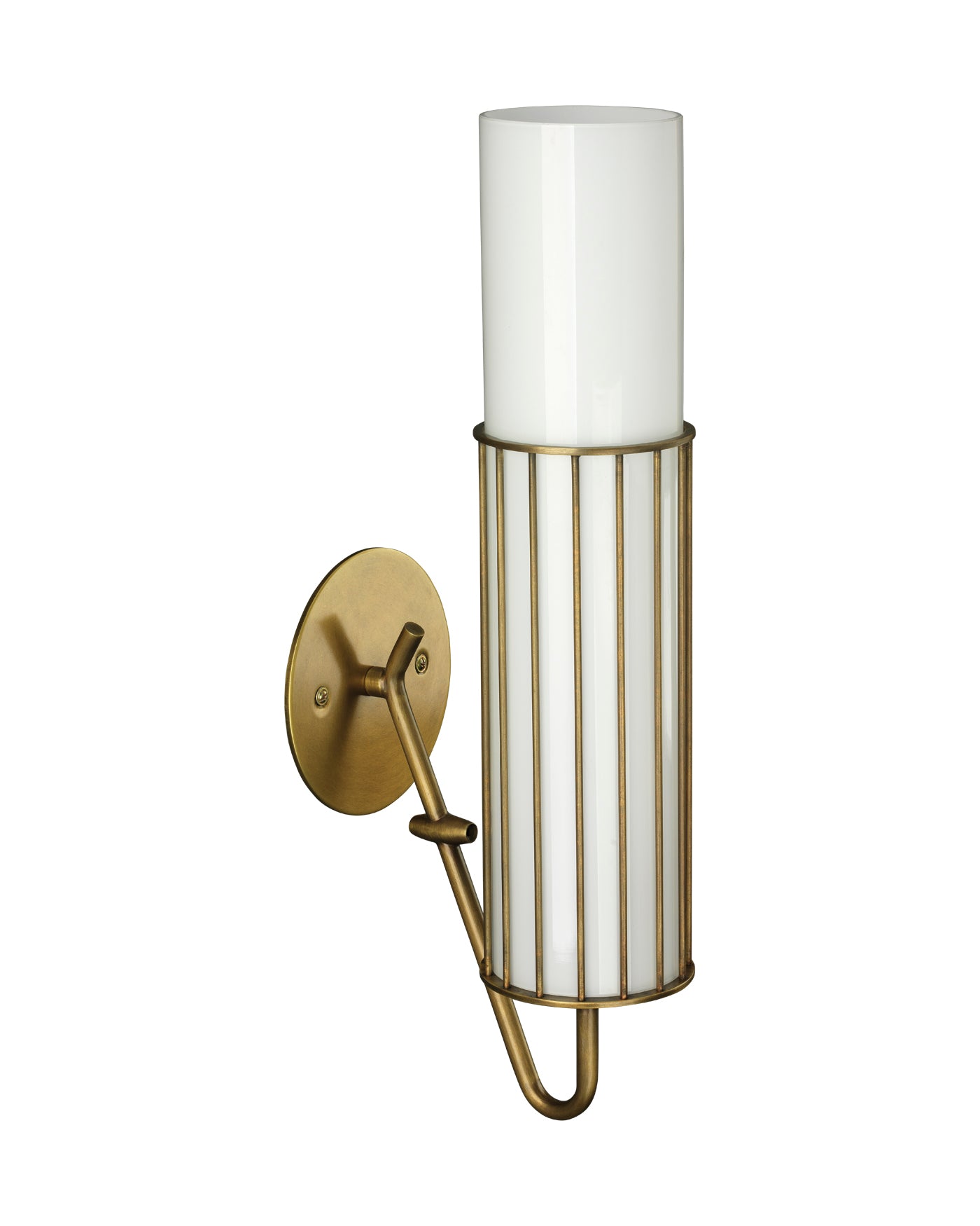 Torino Wall Sconce Light Fixture - Antique Brass Finish for Bedroom, Living Room & Hallway Lighting