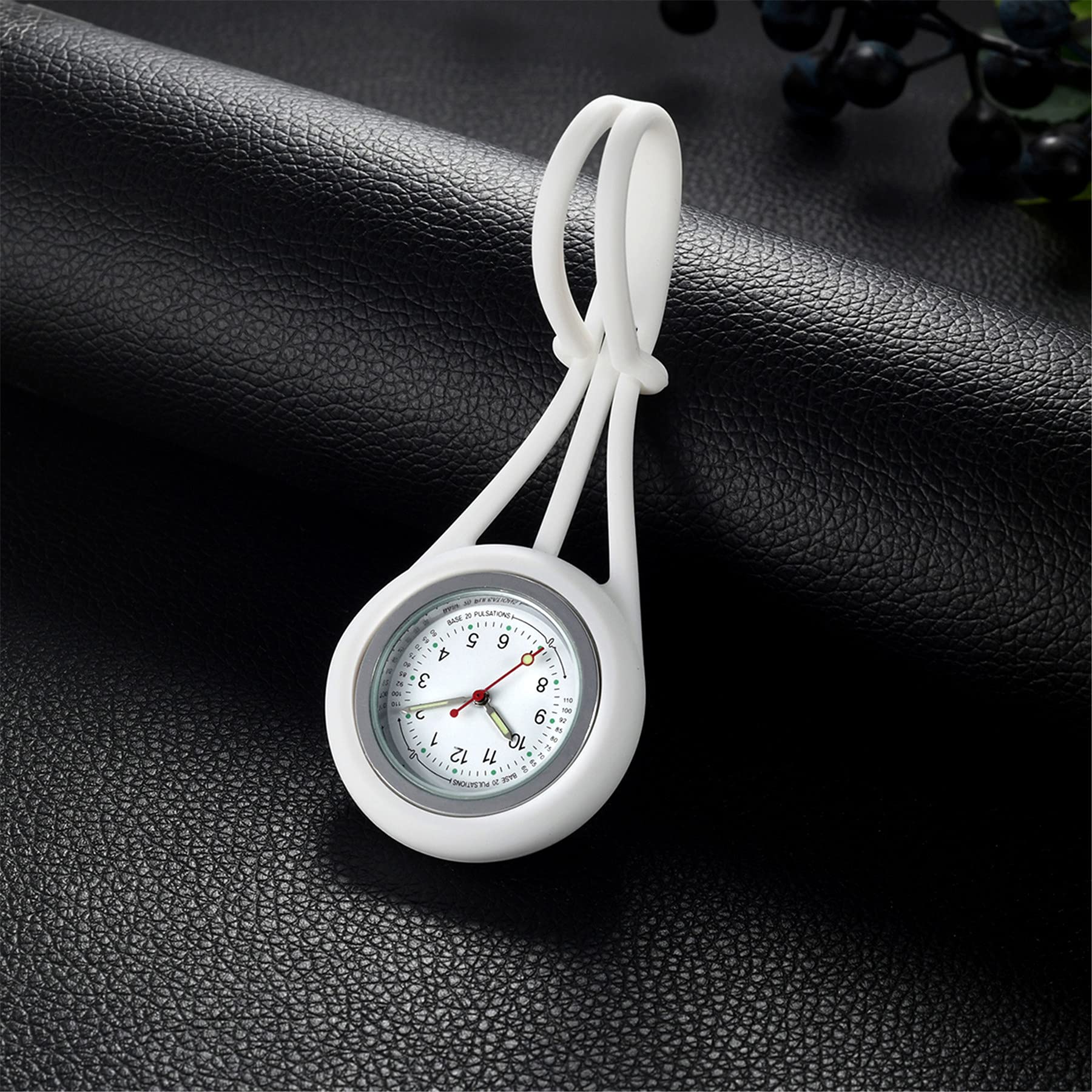 Avaner Silicone Nurse Watch with Luminous Hands & Pulsometer Scale - Waterproof Medical Watch for Nurses, Doctors & Healthcare Professionals - Perfect for Clinical Shifts, Hospital Rounds & Emergency Care