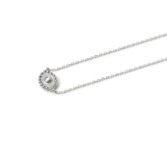 Evil Eye Necklace with White Sapphire - Protection Jewelry for Women, Gift for Her - Perfect for Everyday Wear, Travel & Spiritual Healing