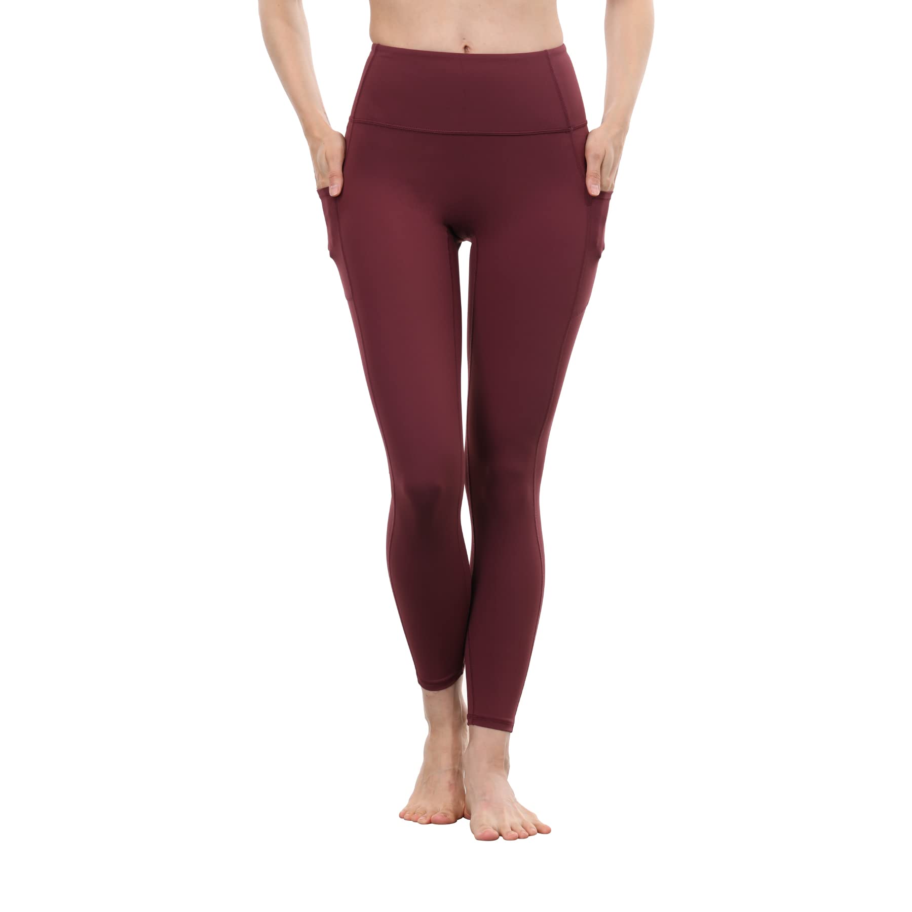 LET’S CAMP High Waisted Leggings with Pockets for Women - Tummy Control Workout Running Yoga Pants - Perfect for Gym, Travel & Everyday Wear