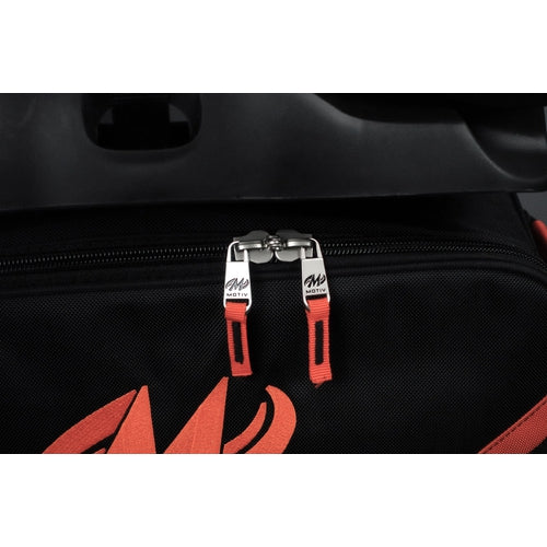 Motiv Vault 6 Ball Roller Bowling Bag - Black & Orange for Professional & League Bowlers | Perfect for Tournaments, Practice & Team Events