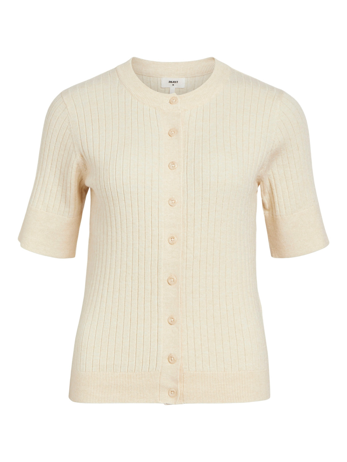 Noelle 2/4 Sleeve Cardigan for Women - Soft Knit Open Front Sweater in Sandshell Beige - Perfect for Office, Date Night & Fall Layering