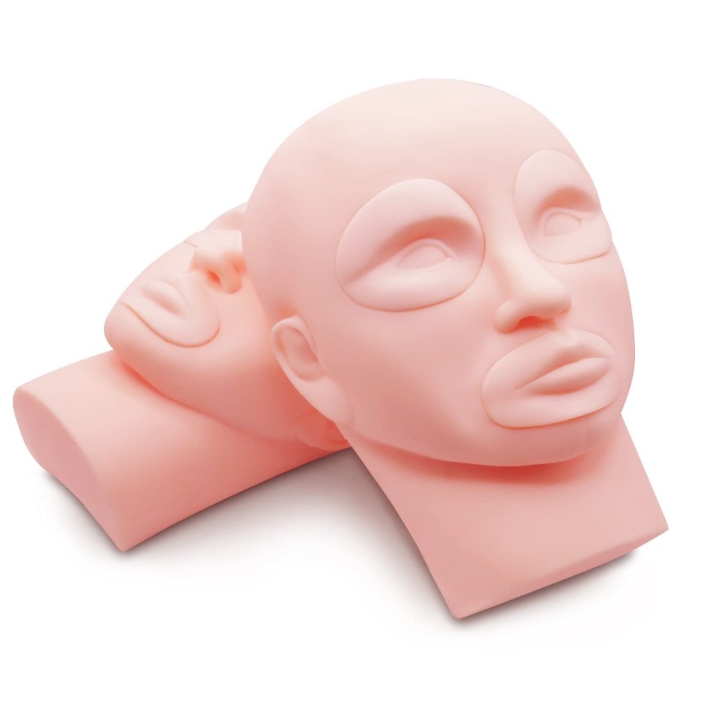 Professional Eyelash Extension Practice Head - Mannequin Training Head for Lash Artists & Beginners - Perfect for Salon Practice, Home Training & Beauty School Use