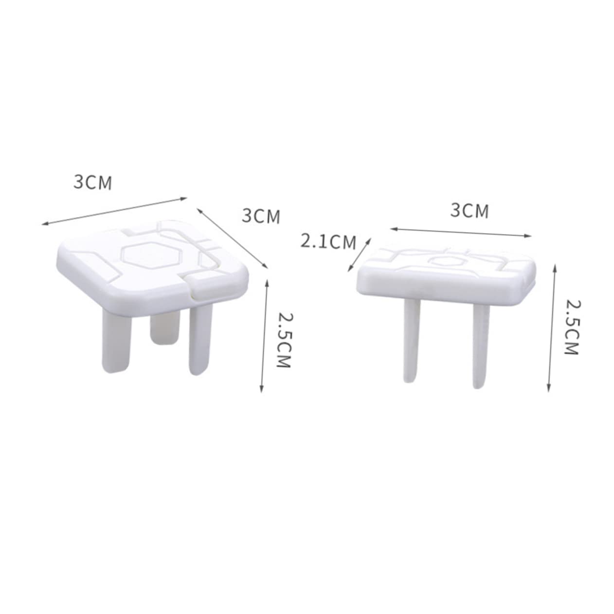 FAVOMOTO 2 Sets Child Proof Outlet Covers - 100 Pack White Electrical Socket Safety Plugs for Baby Proofing - Ideal for Homes, Nurseries & Playrooms