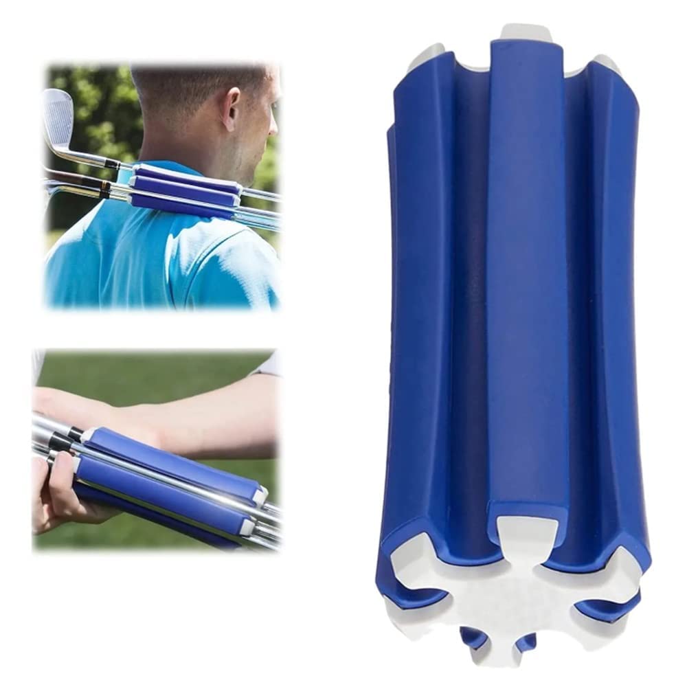 Portable Golf Club Holder - Standing Golf Club Retainer with 6-Club Capacity, Includes 3 Tees & Ball Marker - Lightweight & Easy to Carry for Woods, Irons & Wedges | Perfect for Driving Range Practice, Course Play & Golf Training Sessions