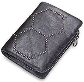 Leather Zipper Wallet for Men - RFID Blocking Credit Card Holder with Coin Pocket, Bifold Multi Card Wallet for Travel & Daily Use (Color: A)