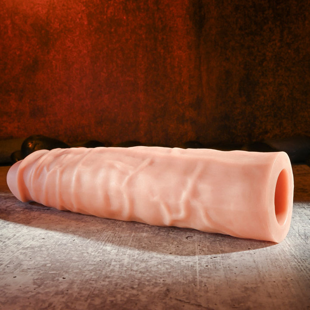 Adam & Eve Adam's 3 Realistic Penis Extension Sleeve - Lifelike Design for Enhanced Pleasure - Perfect for Couples & Solo Play