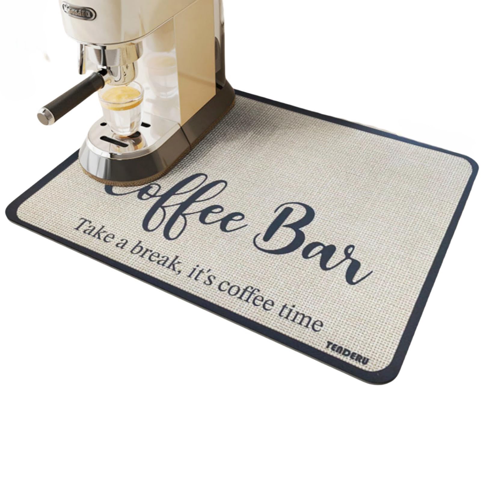 Super Absorbent Coffee Mat for Dishes & Pots - 15.7x11.8in - Kitchen Drying Solution