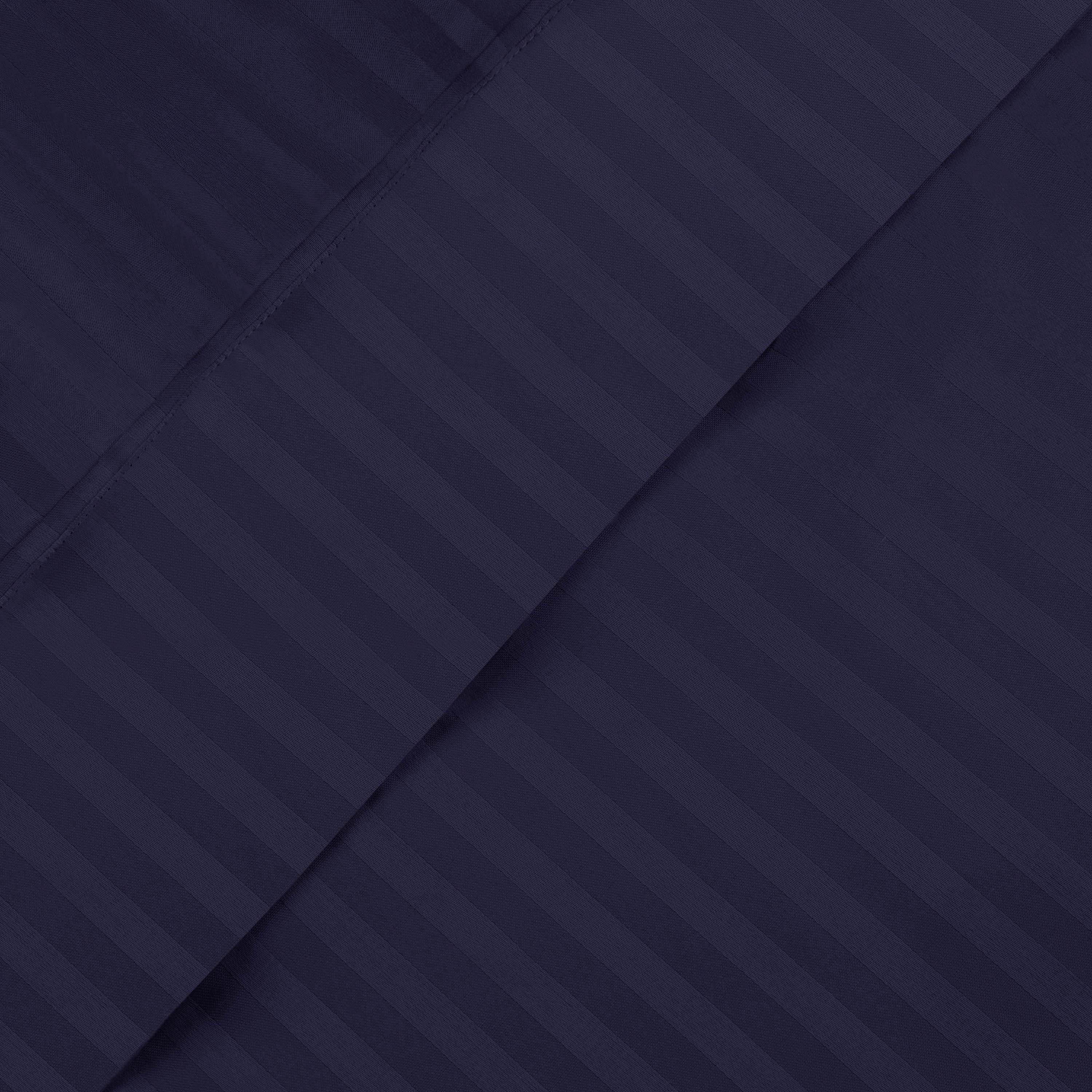 Premium 600 Thread Count Egyptian Cotton Sheet Set - Deep Pocket, Striped Design for Ultimate Comfort & Luxury - Perfect for Master Bedrooms & Guest Rooms