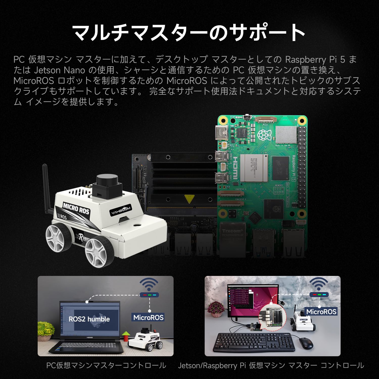Yahboom AI Vision Robotics Kit for Raspberry Pi 5 - STEM Education, ROS2, 2DOF Camera, Autopilot System - WiFi/APP Control with Ubuntu 20.04 Support (Pi 5 Not Included) | Perfect for Engineering Projects, Electronics Learning & AI Programming for Adults 18+