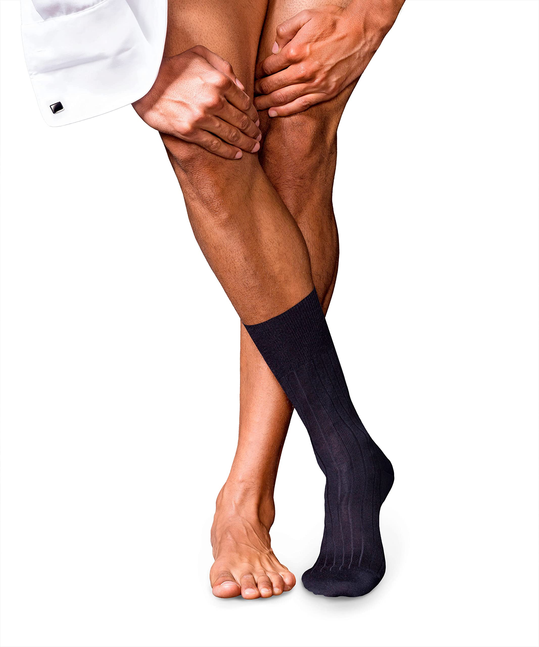 FALKE Men's No. 2 Dress Socks - Lightweight & Ultrasoft Cashmere Crew Socks for Business & Formal Wear - Insulating Winter Dress Socks for Office, Wedding & Special Occasions