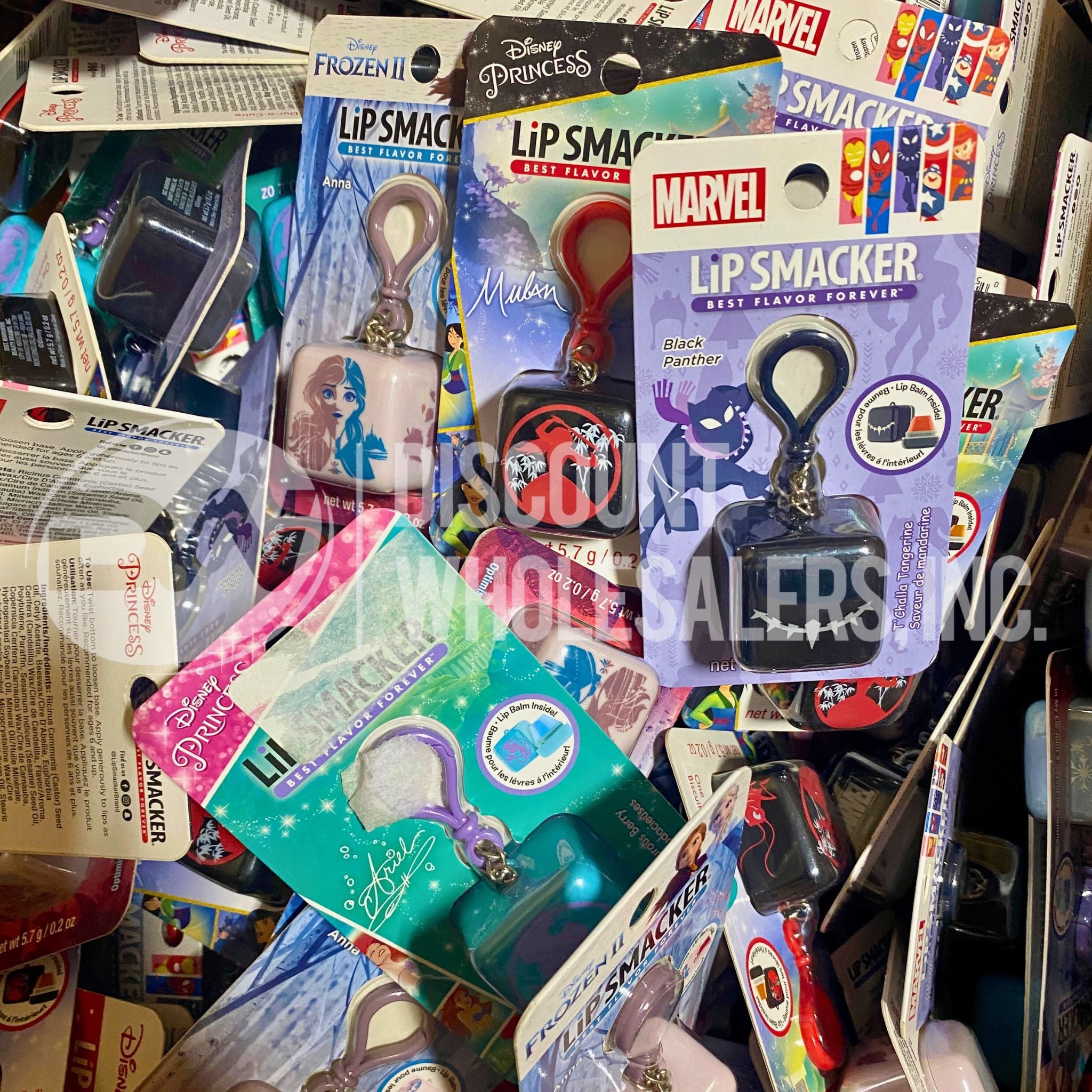Marvel and Disney Lip Smacker Lip Balm Set - 100 Pcs Bulk Pack for Kids, Party Favors, School Rewards & Gift Baskets
