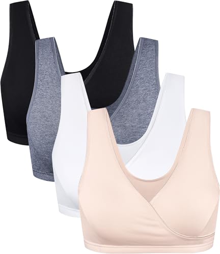 A-black/Charcoal/Nude/White-4pcs