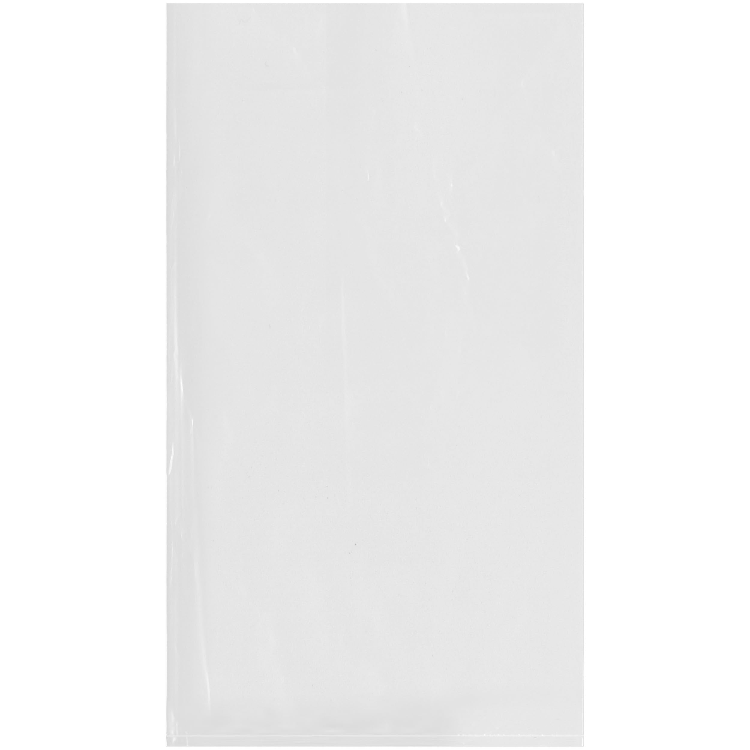 200 Clear Plastic Poly Bags 9x16 Inch for Packaging & Storage