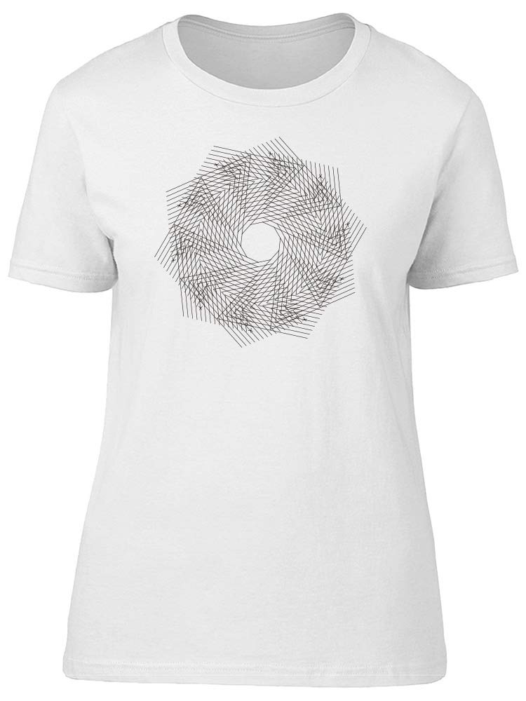 Black String Art Pentagon Graphic T-Shirt for Men - Stylish Casual Wear for Street Fashion & Everyday Outfits