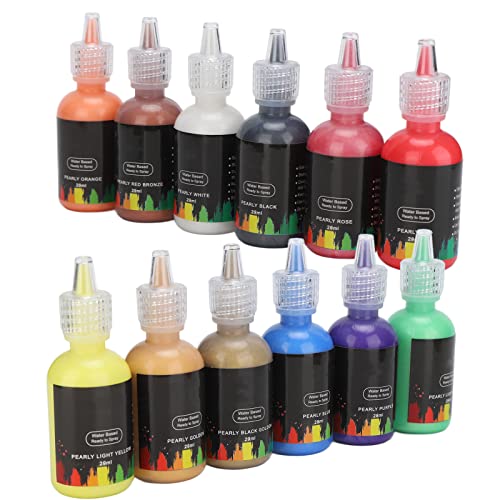 DIY Pearlescent Lustre Paint for Cars, Airbrush & Textile Art - High-Quality Metallic Finish for Automotive, Fabric & Craft Projects