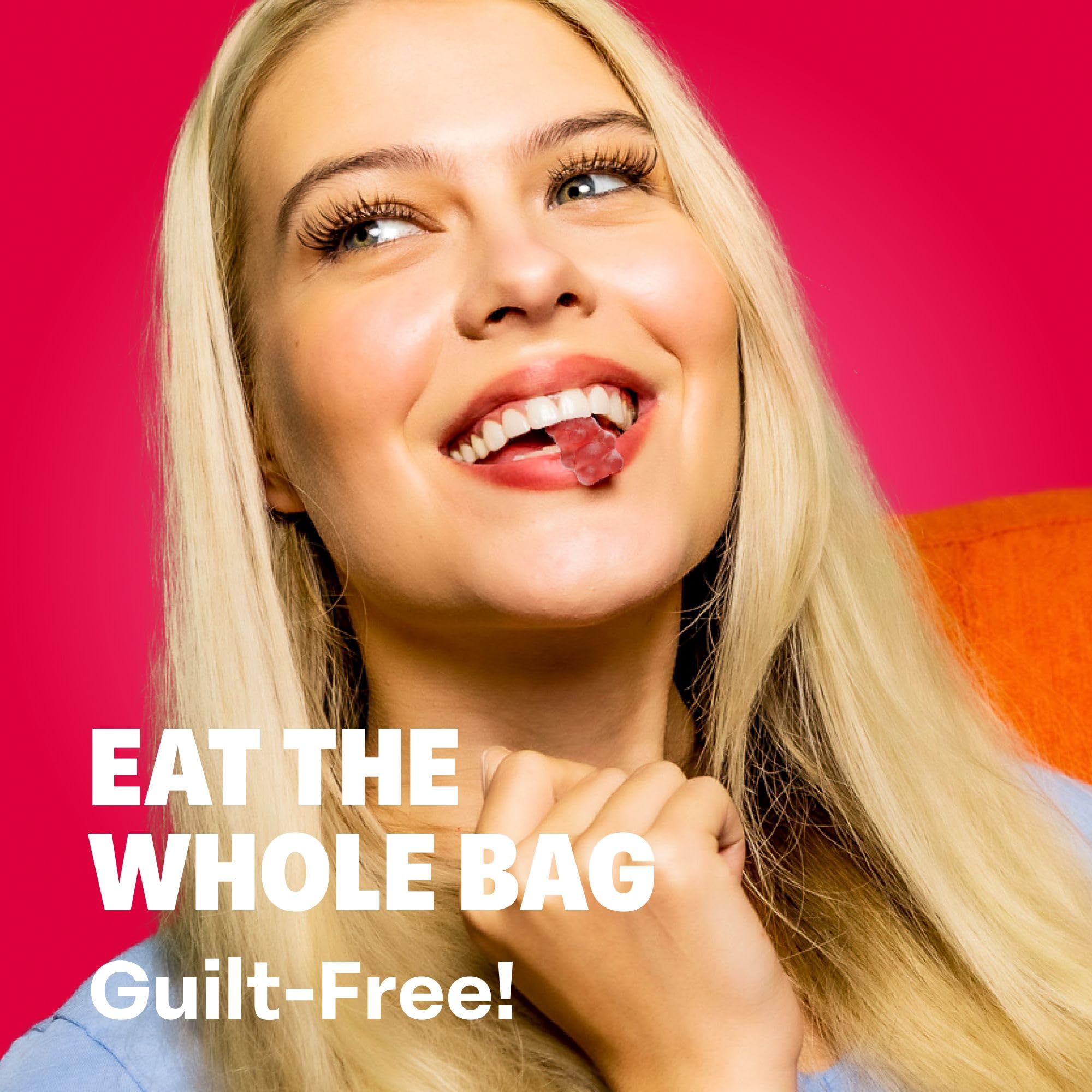 Healthy Low Calorie Keto Snacks - Sugar Free Gluten Free Gummy Candy (6 Pack So Beary Cherry) | Perfect for Weight Loss, Keto Diet & On-the-Go Snacking