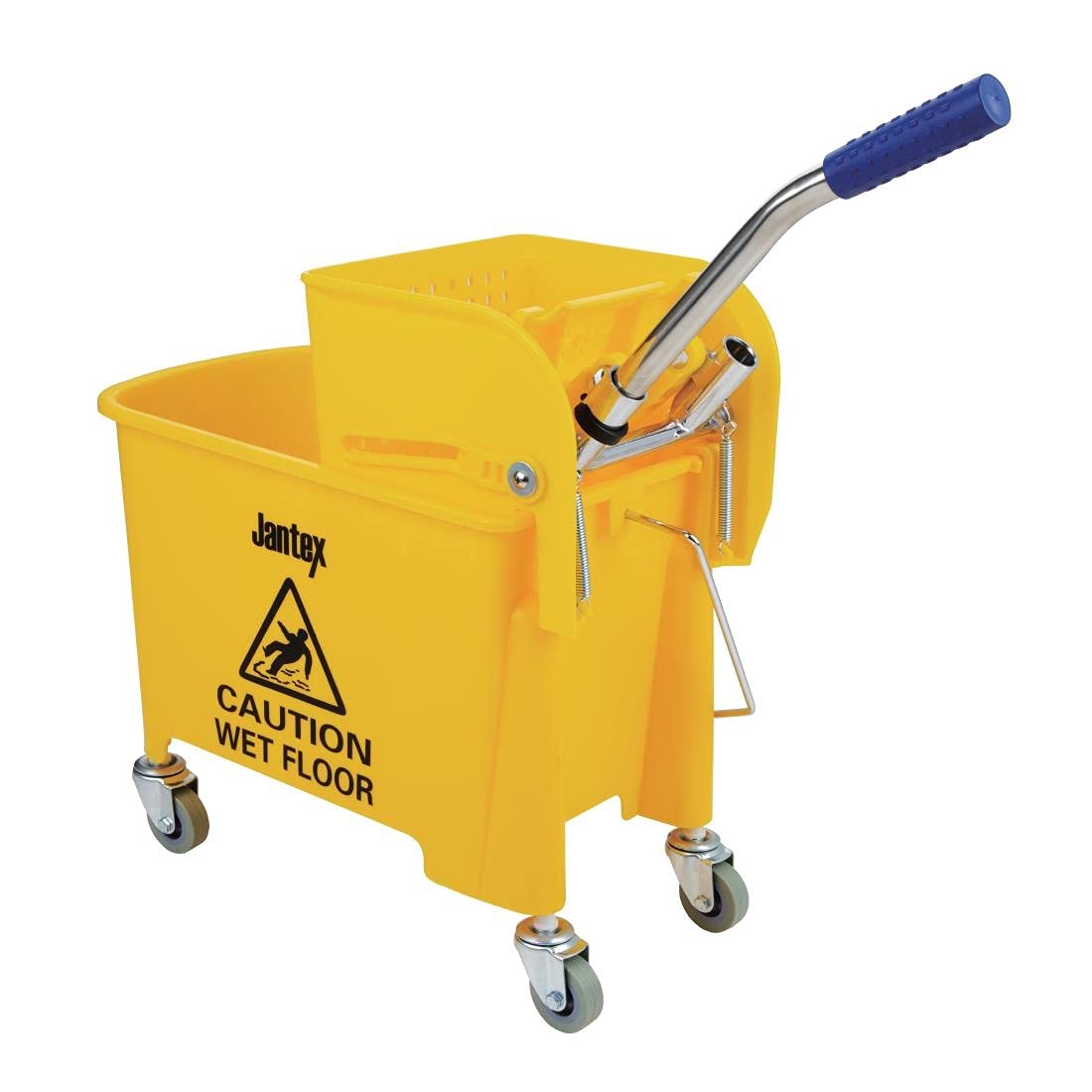 20L Yellow Cleaning Bucket with Wringer and Handle - 480x280x350mm for Home, Office & Outdoor Use