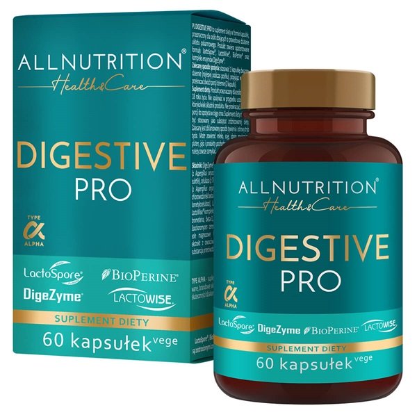 Allnutrition Digestive Pro - 60 Vegan Capsules for Gut Health & Digestion Support | Probiotic Supplement for Men & Women | Daily Use for Bloating Relief & Immune Boost