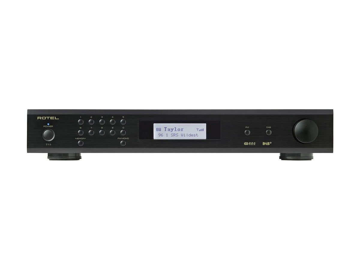 Rotel T11 FM/AM Radio Tuner - High-Fidelity Stereo Receiver for Home Audio Systems | Perfect for Music Lovers & Audiophiles in Living Rooms, Bedrooms, or Home Offices