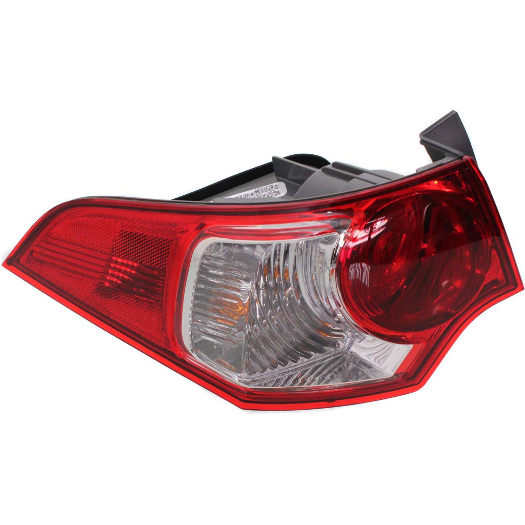 2009-2010 Acura TSX Sedan Pair Rear Tail Lights - Driver & Passenger Side (AC2800113 AC2801113) | Perfect Fit Replacement Parts for Night Driving Safety & Style Upgrade