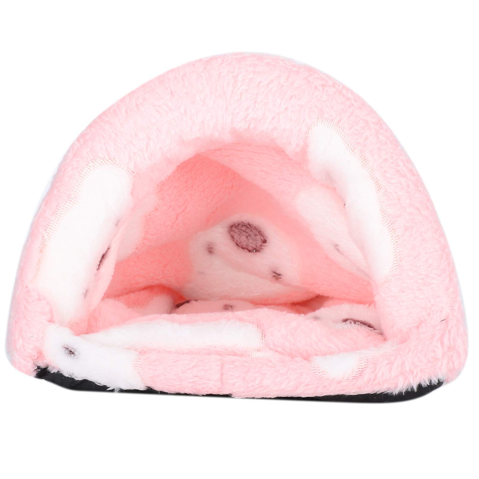 **Soft Flannel Guinea Pig Hideout & Hamster Bed - Cozy Small Animal Pet Cave for Winter, Warm Hanging Cage Accessory for Rats, Mice, and Rodents - Perfect for Cuddling & Sleeping in Cages**