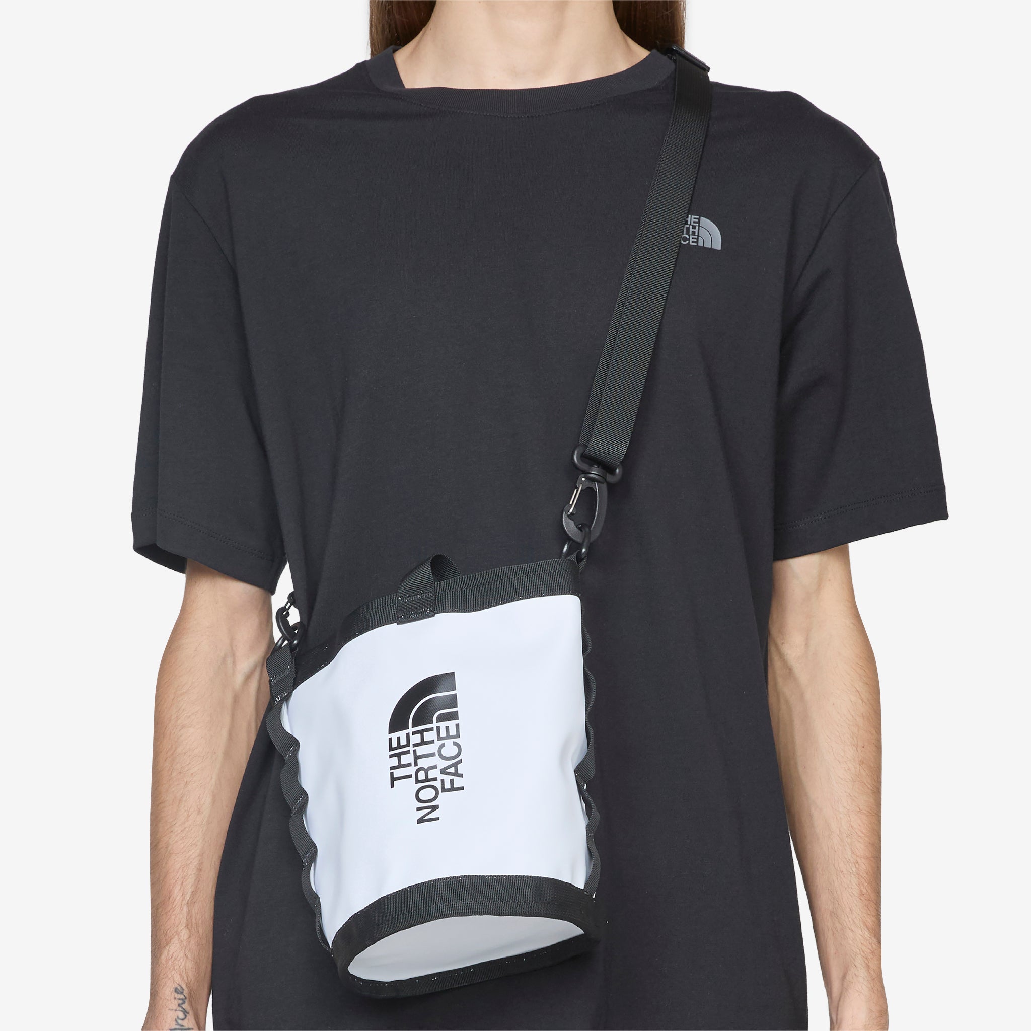 The North Face Mini Base Camp Shoulder Bag - Lightweight & Durable for Hiking, Travel & Everyday Use | TNF White & Black Options