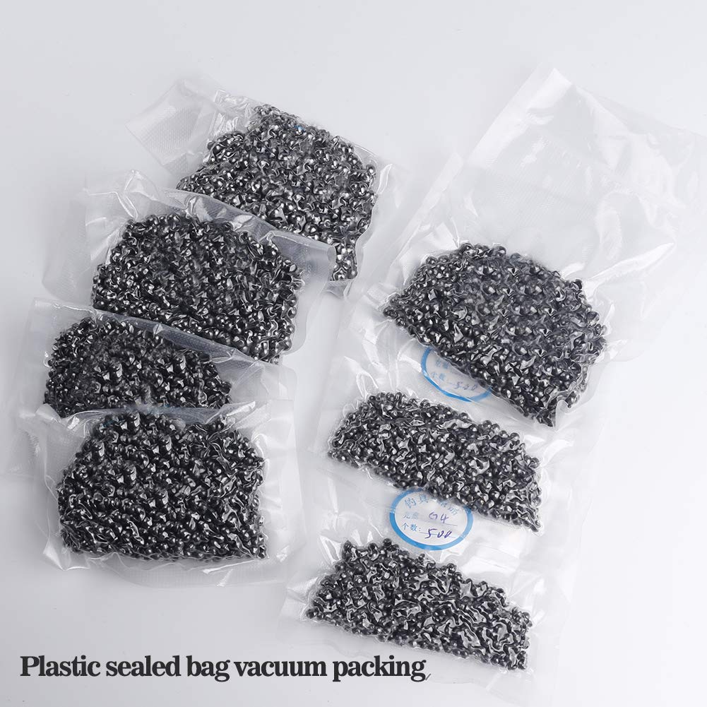 Removable Split Shot Fishing Sinkers & Weights - Carbon Black (12 Sizes) for Freshwater & Saltwater Fishing | Ideal for Bass, Trout, and Panfish