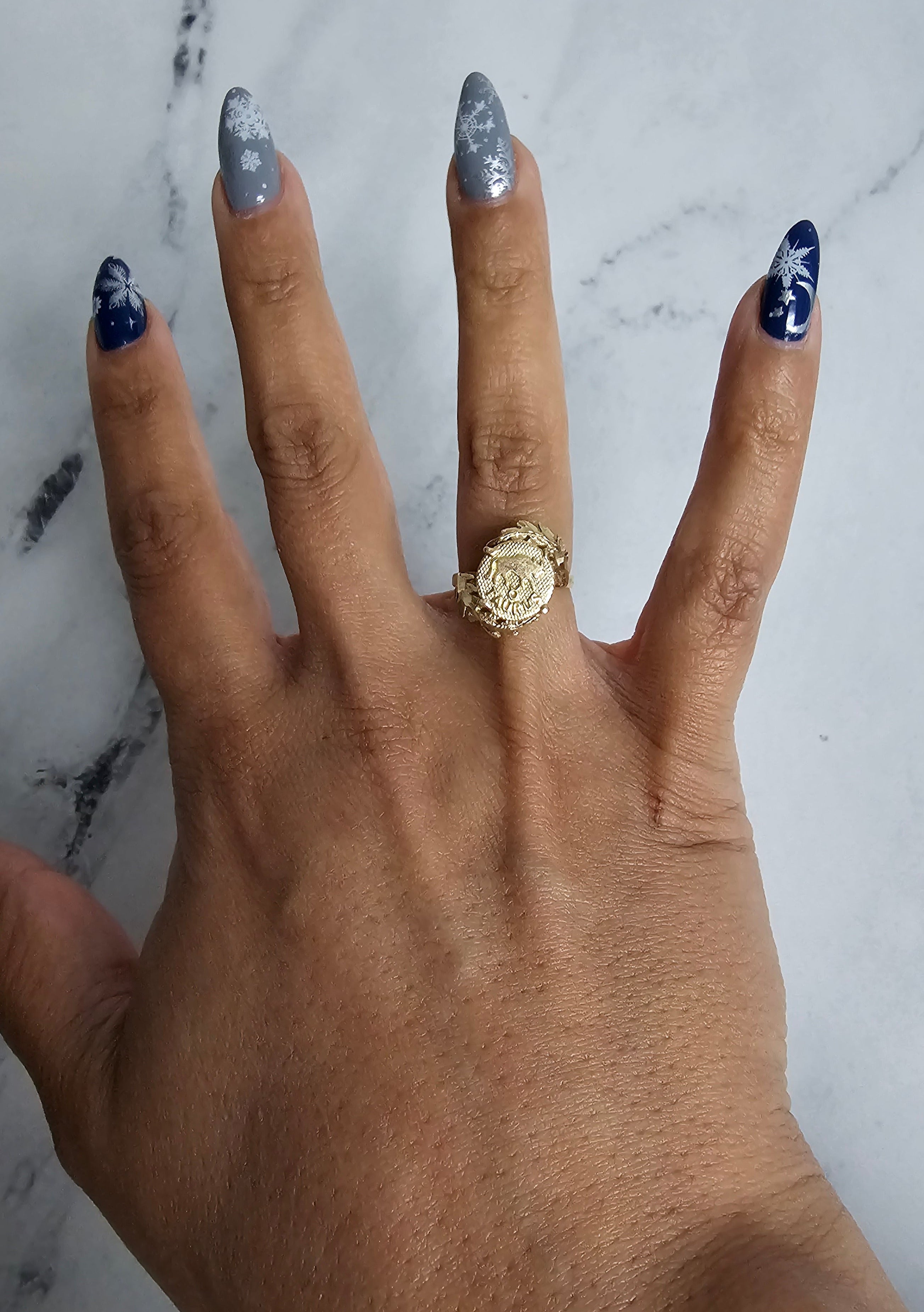 Taurus or Sagittarius Zodiac Gold Ring - 14K Solid Gold Astrology Jewelry for Women & Men - Perfect Birthday Gift & Zodiac Sign Accessory for Daily Wear