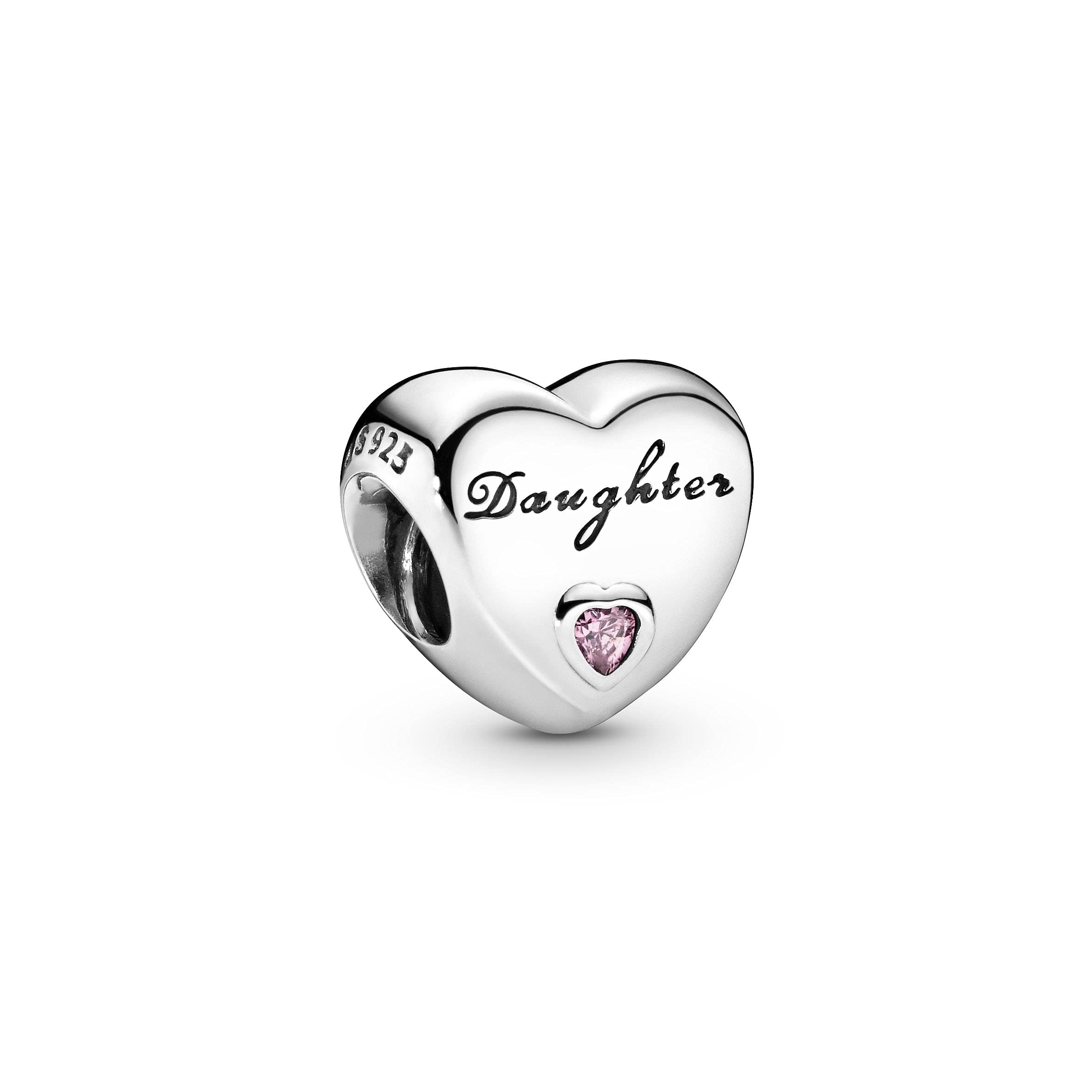 PANDORA Daughter's Love Charm Bracelet Set - Sterling Silver Women's Jewelry with Cubic Zirconia & Heart Clasp Snake Chain - Gift Box Included - Perfect for Birthdays, Anniversaries and Mother's Day Gifts