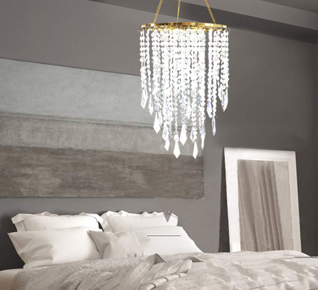 Sparkling Mini Chandelier with Acrylic Droplets - Wedding & Home Decor