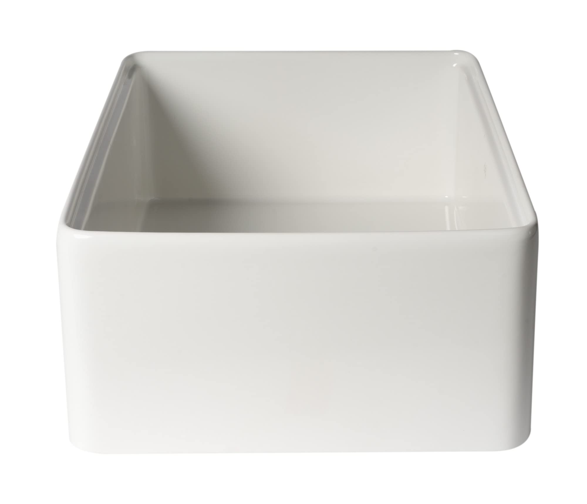 ALFI ABFS3020-W 30-Inch Undermount Kitchen Sink in White - Durable Stainless Steel for Modern Kitchens, Perfect for Cooking, Washing Dishes & Food Prep