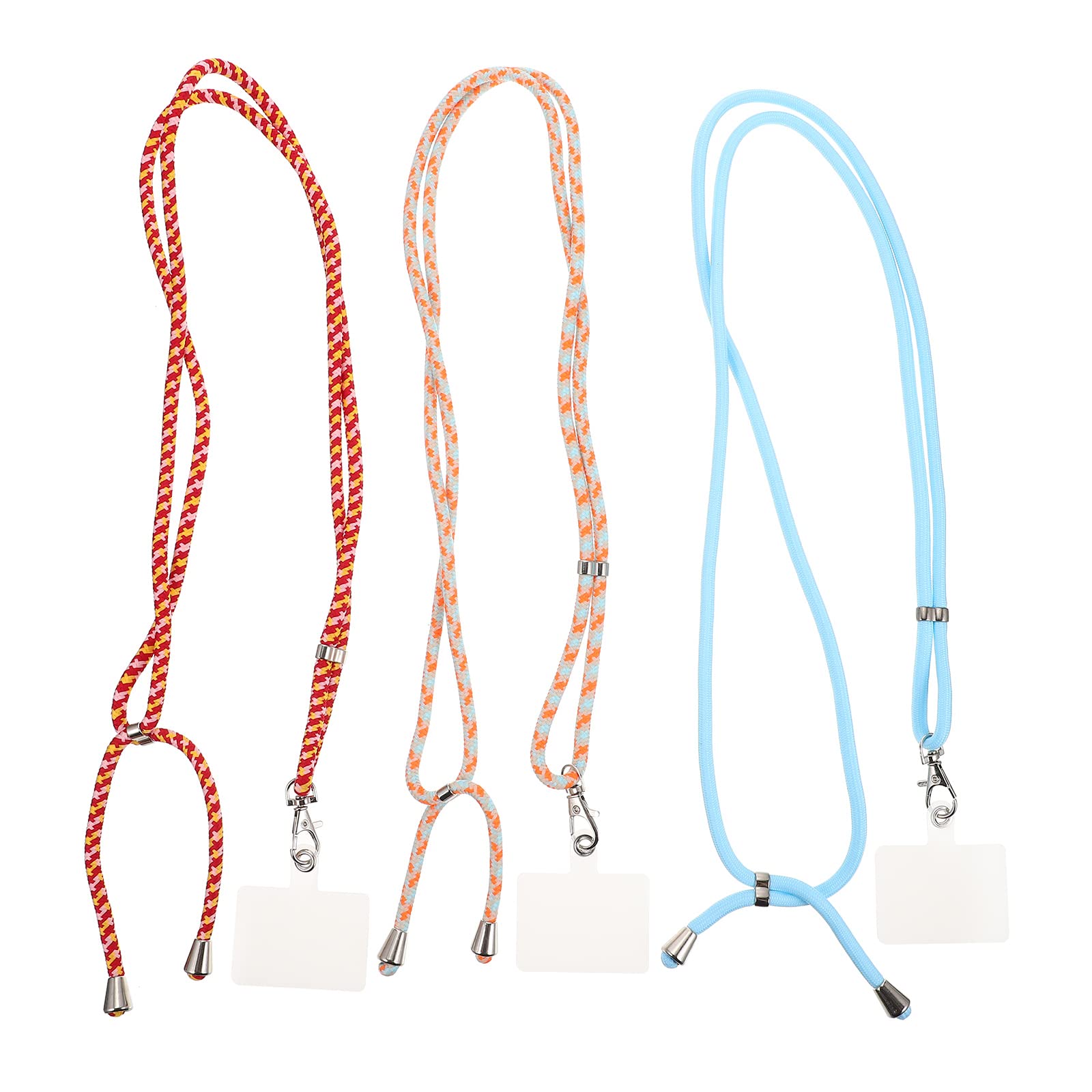 LUOZZY 3 Pack Anti-Loss Phone Lanyard - Adjustable Neck Strap for Smartphones, Secure Hands-Free Carrying for iPhone, Samsung & More - Perfect for Travel, Hiking, Work & Outdoor Activities