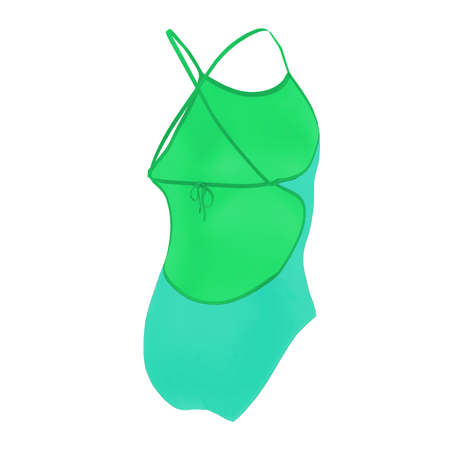 Jowe Women's Tie Back Swimsuit - Stylish One Piece Bathing Suit for Women, Calm Blue & Toy Print, Perfect for Beach Vacation, Pool Party & Summer Swimwear