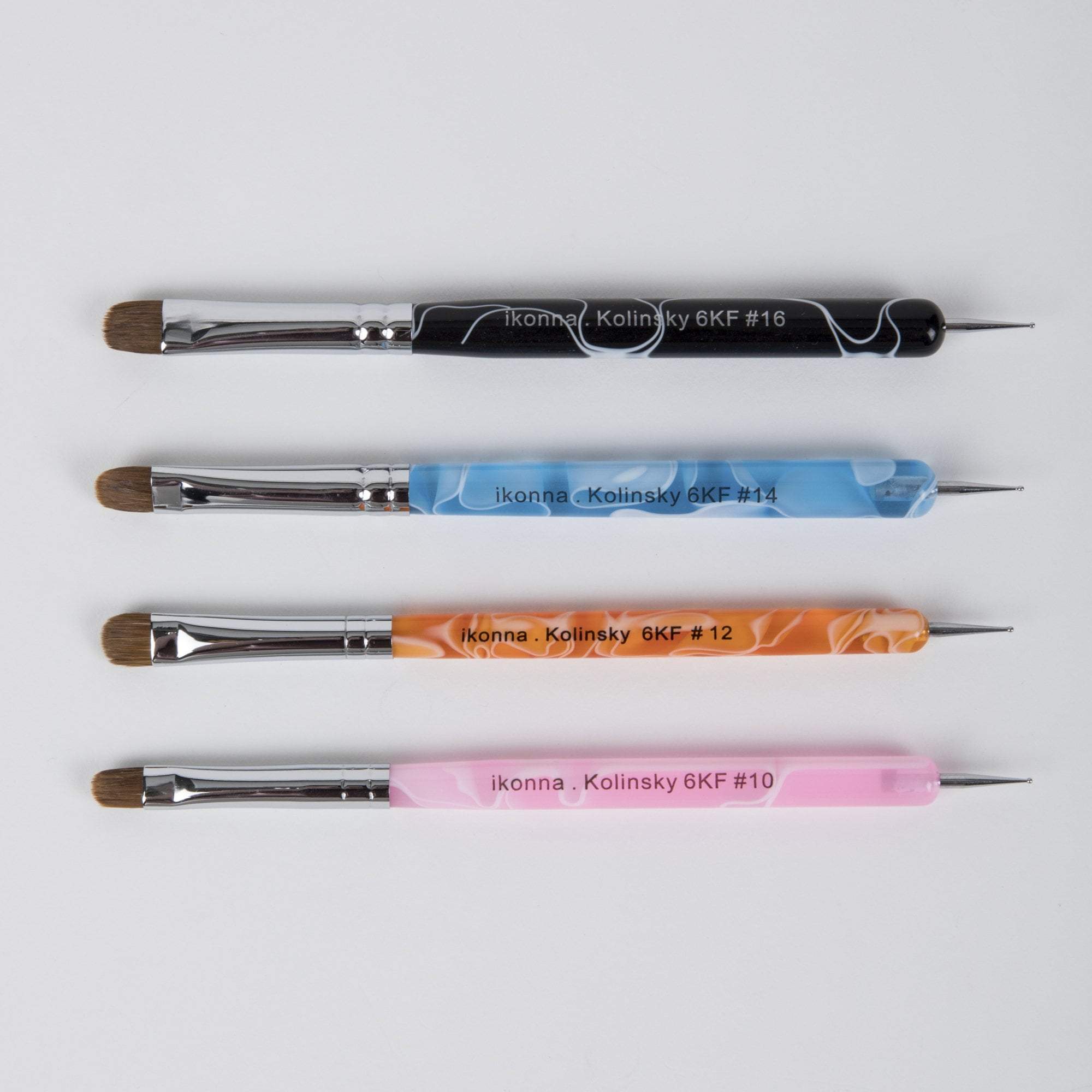 Professional French Gel Nail Art Brushes with Dotting Tools - Perfect for Acrylic, Gel, and Dip Powder Nail Designs - Salon & Home Manicure Kit