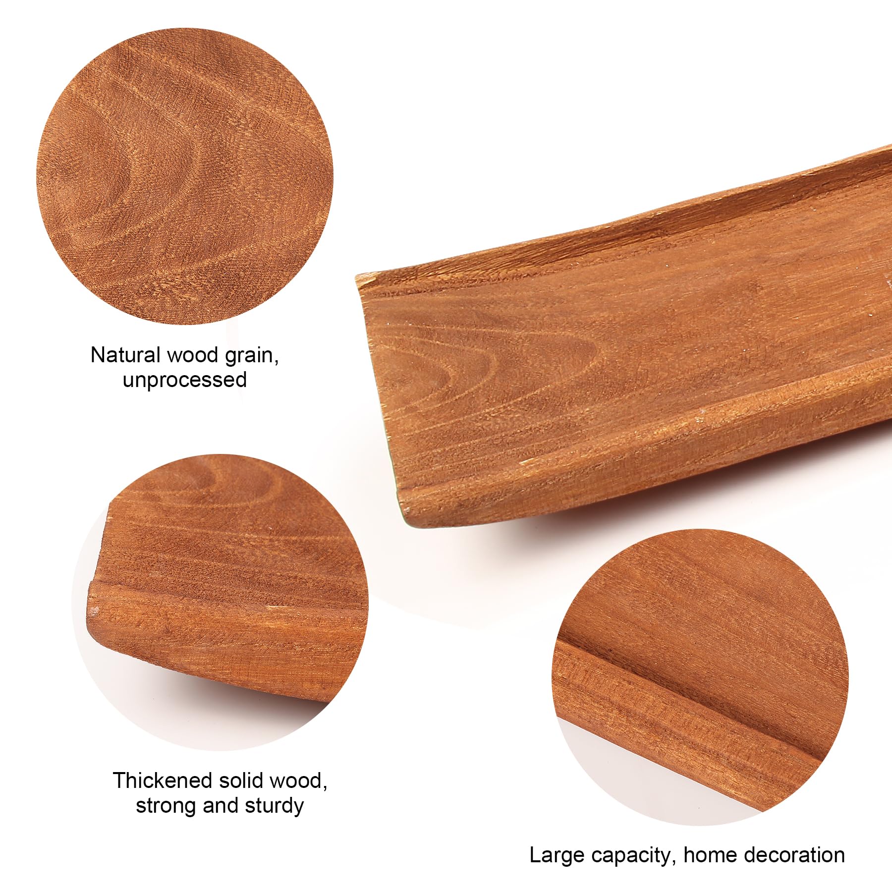 Athaliah 39.5 Inch Solid Wood Dough Bowl - Natural Rustic Bread Bowl for Baking, Serving & Home Decor | Perfect for Farmhouse Kitchen, Dining Table Centerpiece & Bread Making
