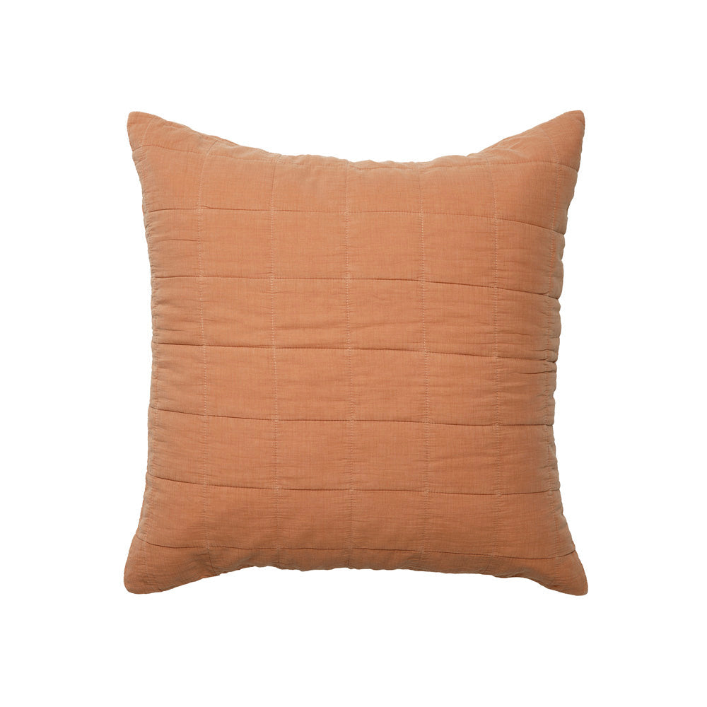 Geraldton Cinnamon Square Filled Cushion - Soft Decorative Throw Pillow for Sofa, Bed & Home Decor - Perfect for Living Room, Bedroom & Cozy Spaces