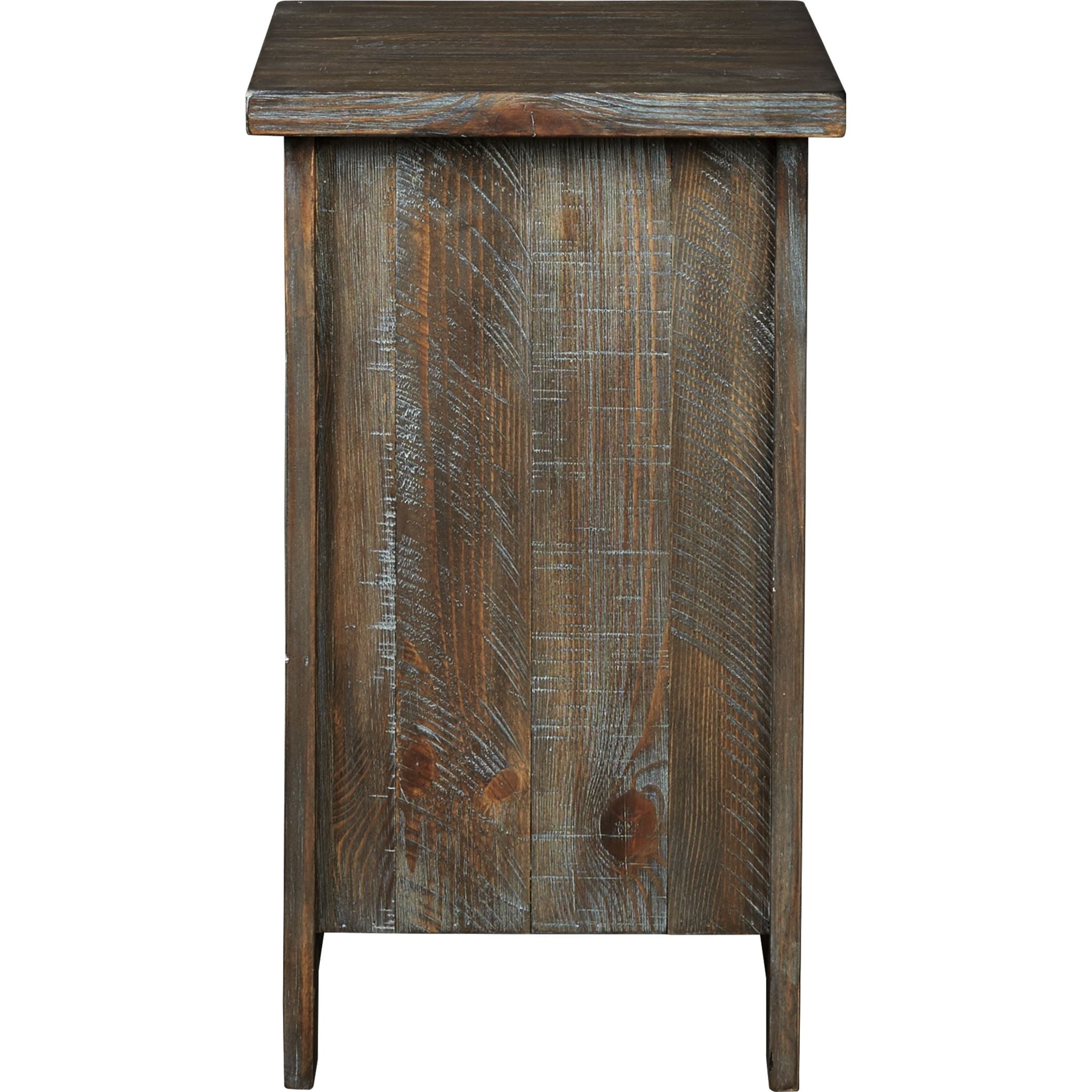 Bleeker Chair Side End Table - Brown Wooden Accent Table for Living Room, Bedroom & Office - Perfect for Coffee, Books & Decor
