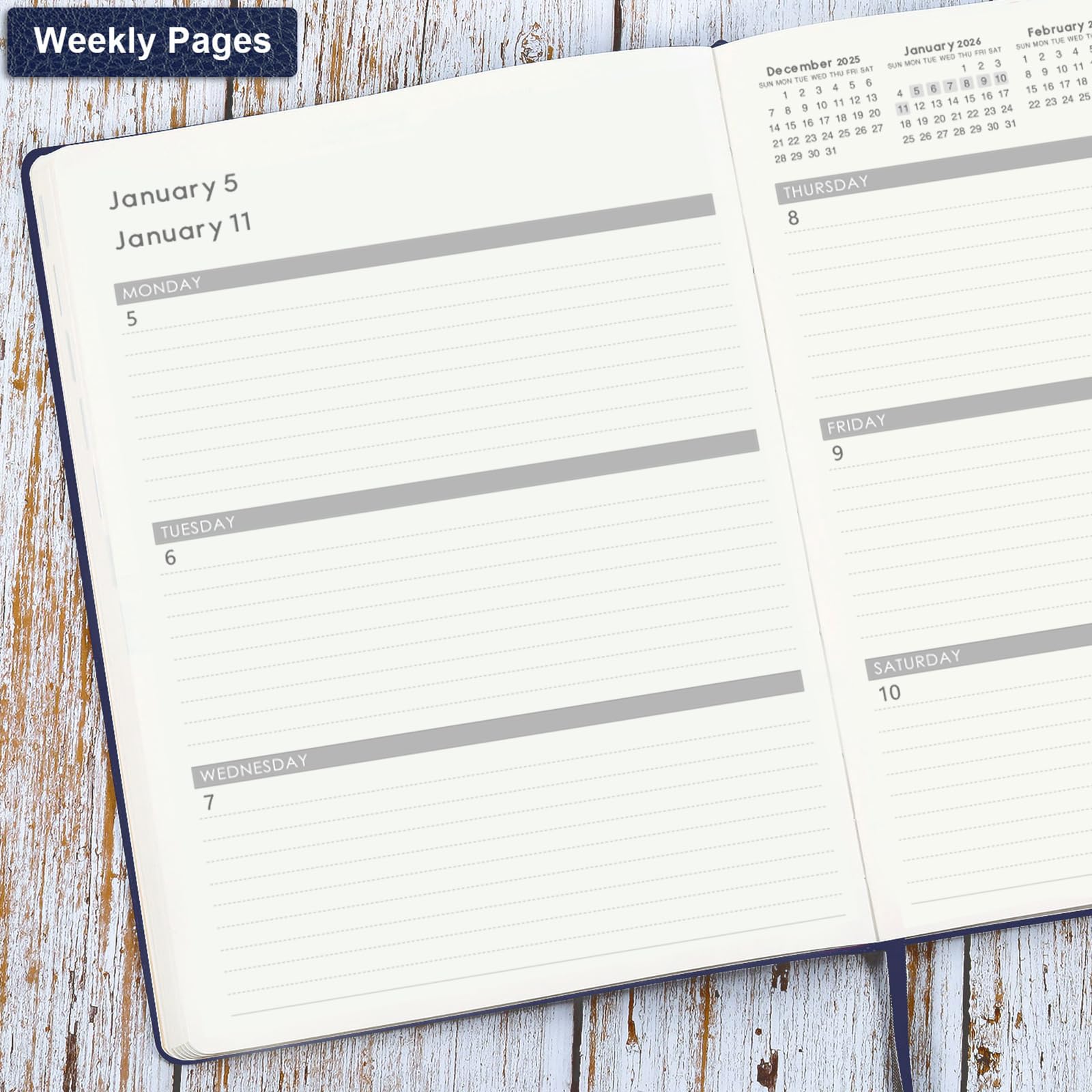 2025-2026 Academic Planner | July 2025 - June 2026 Weekly & Monthly Organizer | 8.5