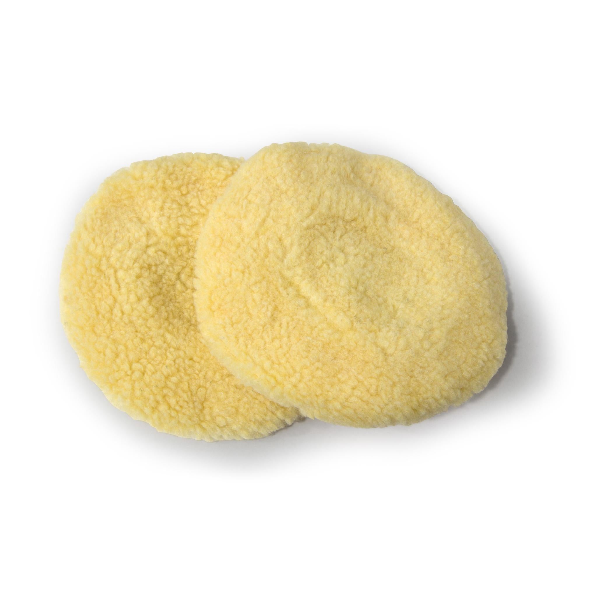 WEN 7A345 7-Inch Synthetic Wool Polishing Bonnets (2-Pack) - Perfect for Car Detailing, Metal Polishing & Surface Restoration