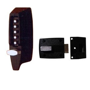 Kaba Simplex 7106 BLK Commercial Grade Mechanical Pushbutton Door Lock - Secure Offices, Schools & Storage Rooms