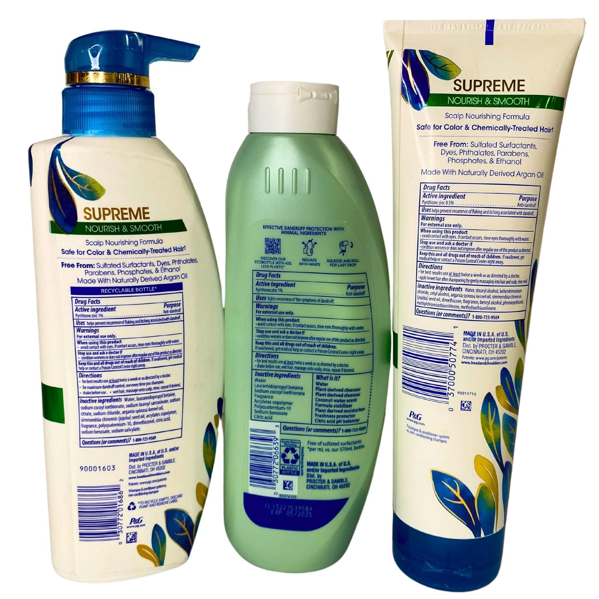 Bare & Supreme Head & Shoulders Shampoo & Conditioner Set - 29 Piece Bulk Lot for Salon, Home & Travel Use